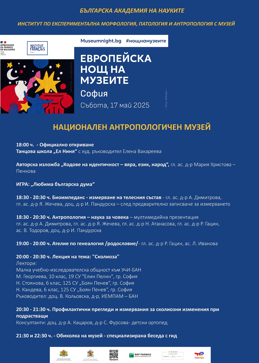 Европейска нощ на музеите 2025 -София